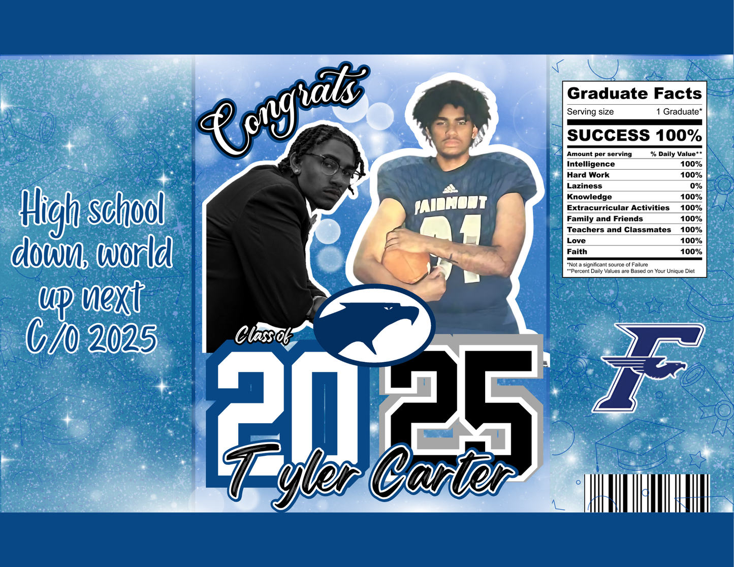 Graduation Party Favors with Mockup (Digital Download Editable in Canva)