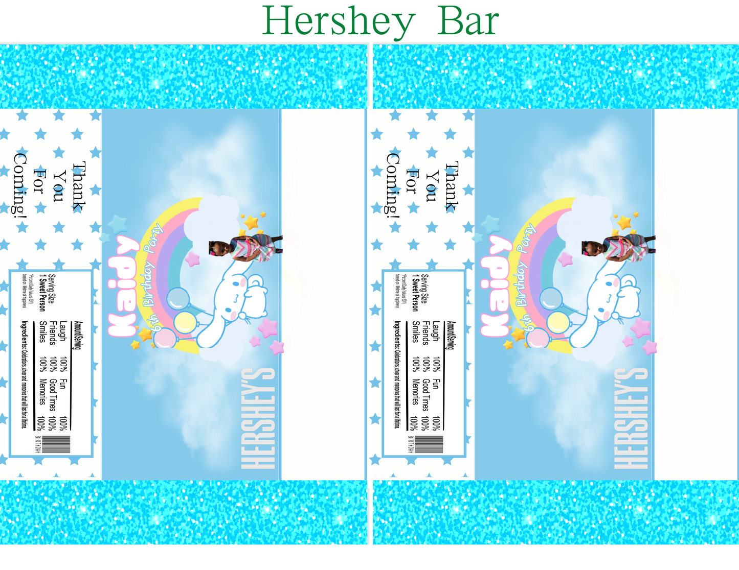Cinnamoroll Party Favor Template (Digital Download Editable in Canva)