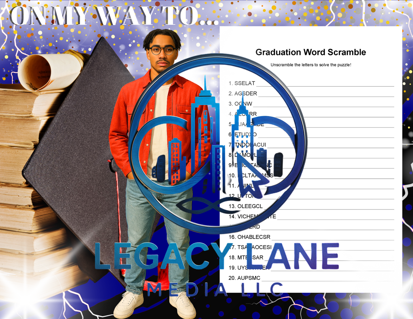 π Class of 2025 Graduation Keepsake Booklet π Canva Editable Template
