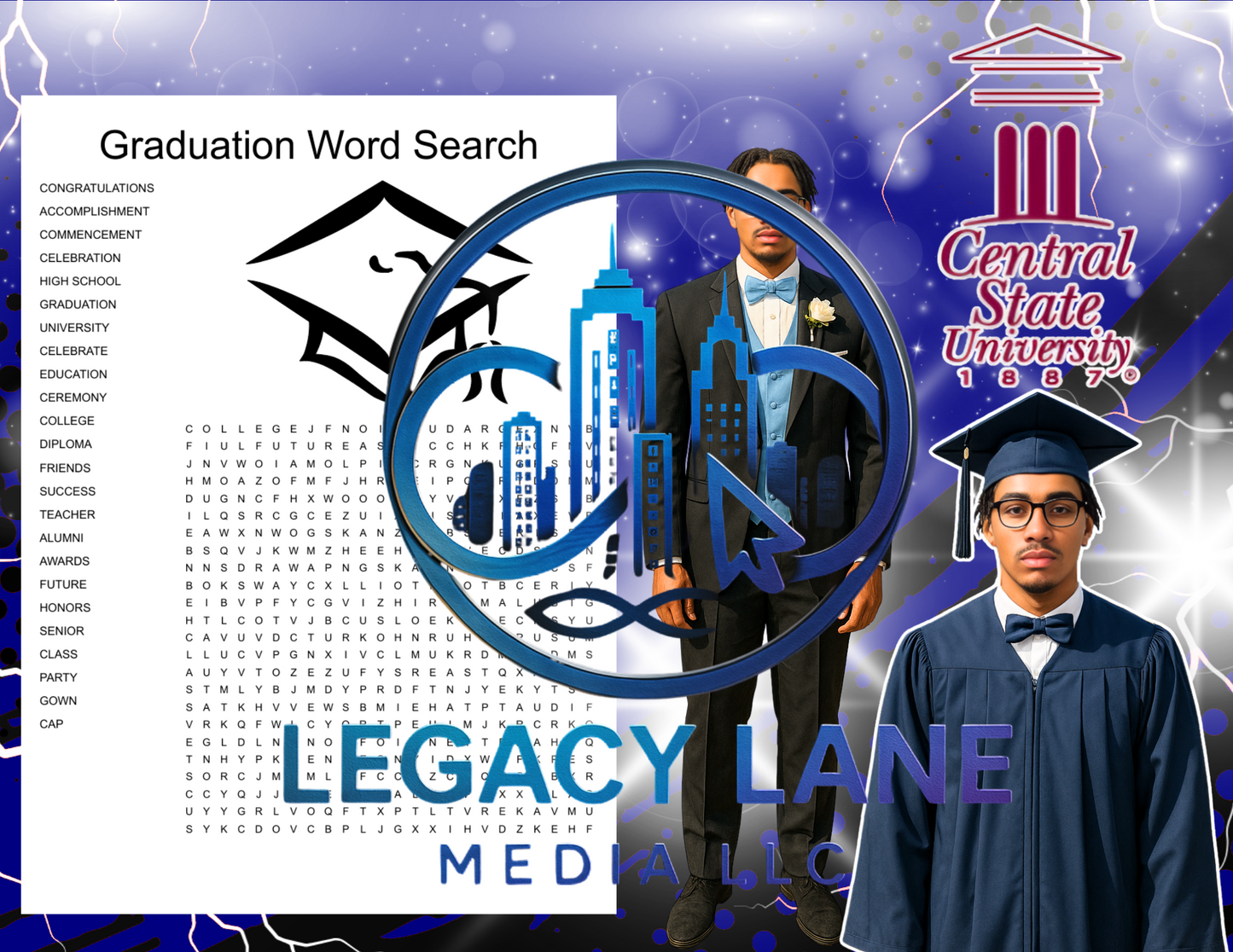 π Class of 2025 Graduation Keepsake Booklet π Canva Editable Template
