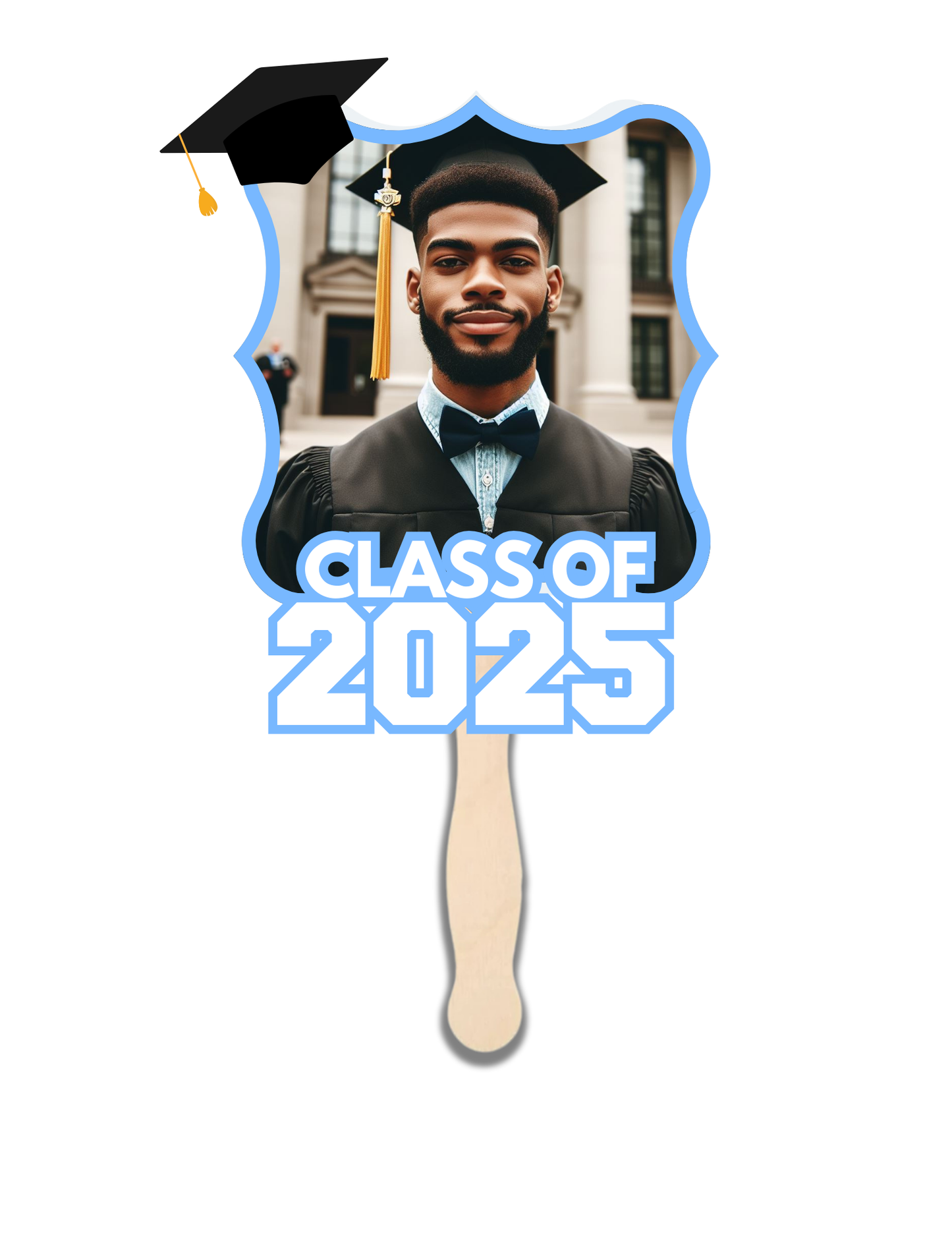 Graduation Fan Template Bundle (4 Editable Fans)