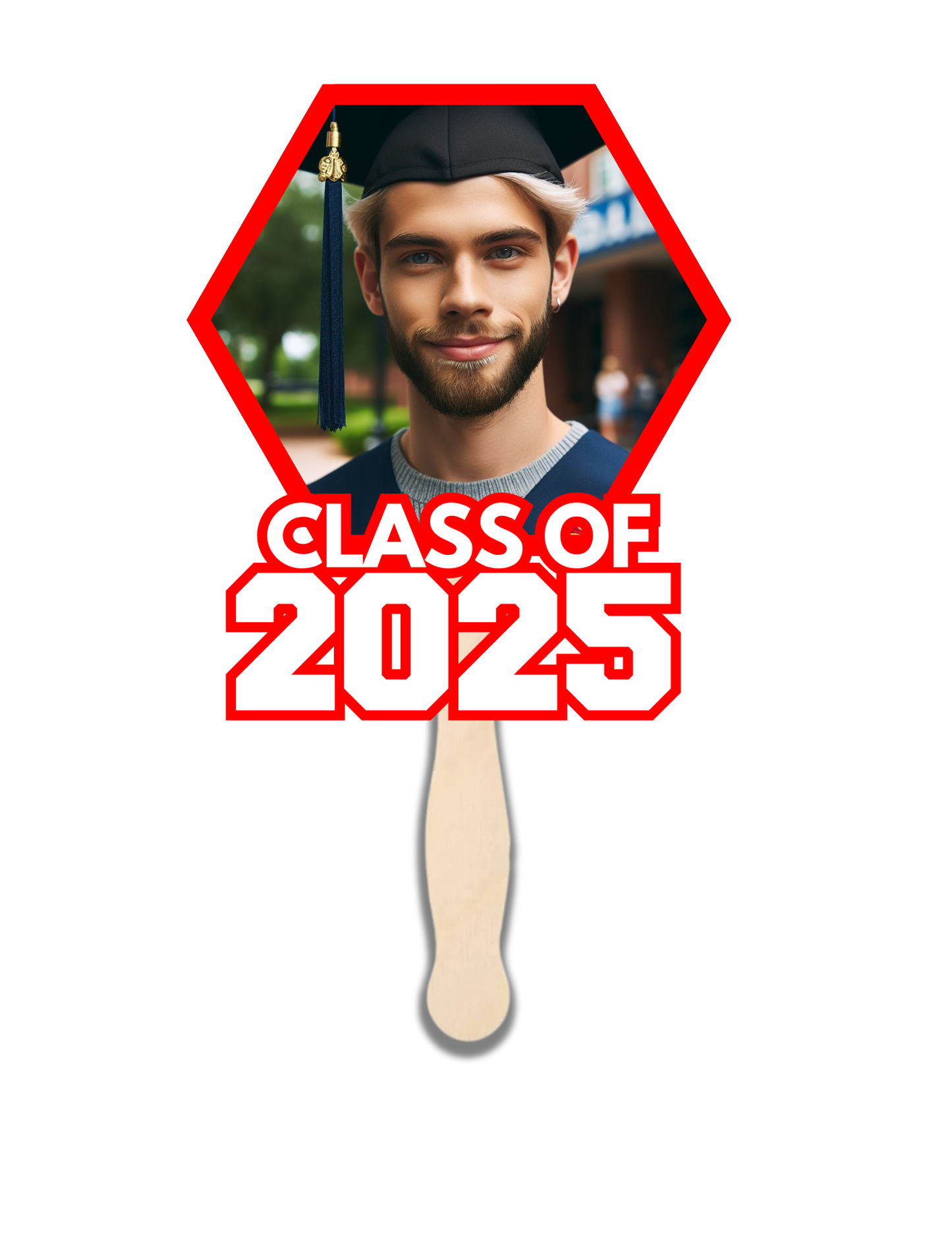 Graduation Fan Template Bundle (4 Editable Fans)