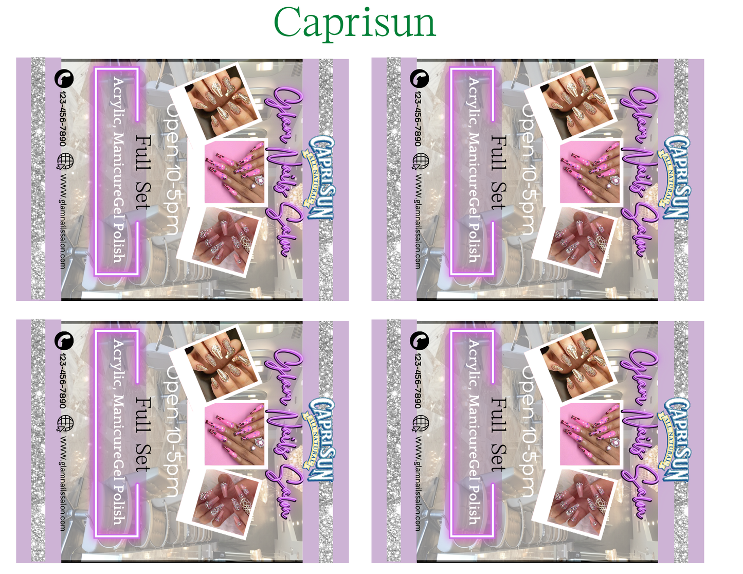 Nail Salon Party Favor Template (Digital Download Editable in Canva)