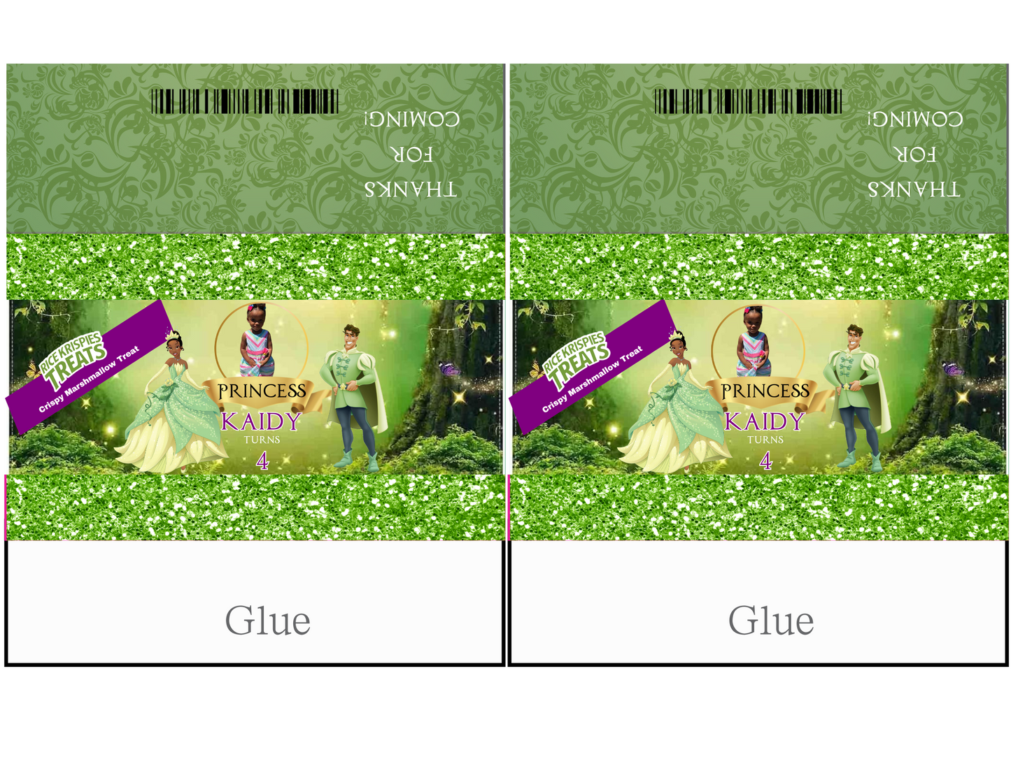 Princess Party Favor Template (Digital Download Editable in Canva)