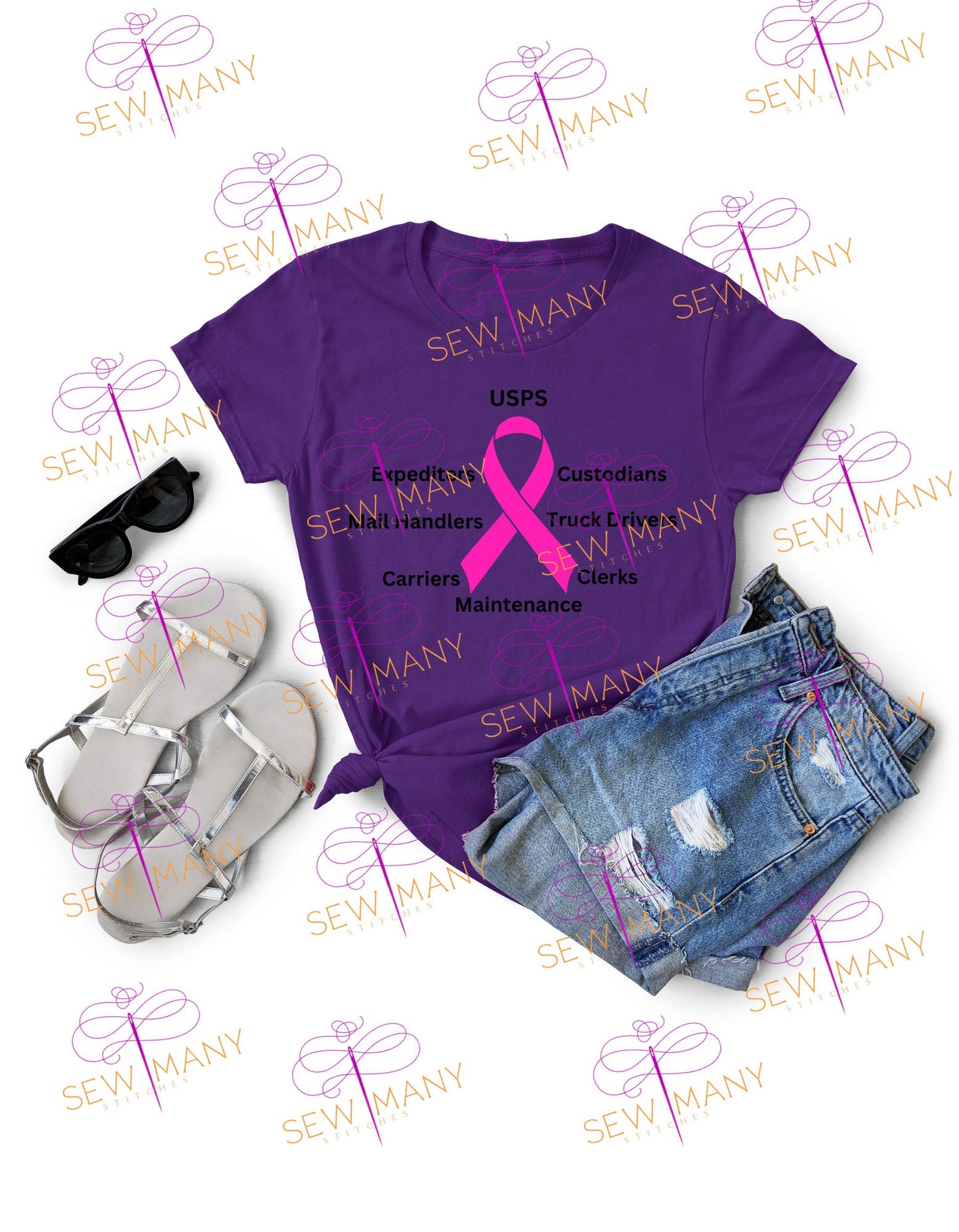 United States Postal Service, Carrier, Post Office, USPS, USPS T-shirts, Clerk, Awareness Ribbon, We Wear Pink, Expediter, Mail Handler