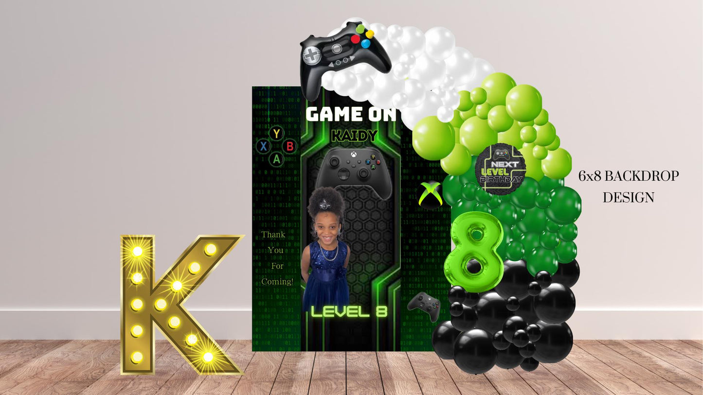 Customizable 6x8 Backdrop Template | Event Backdrop Banner | DIY Editable Digital File, Canva, Editable, Gaming, XBox