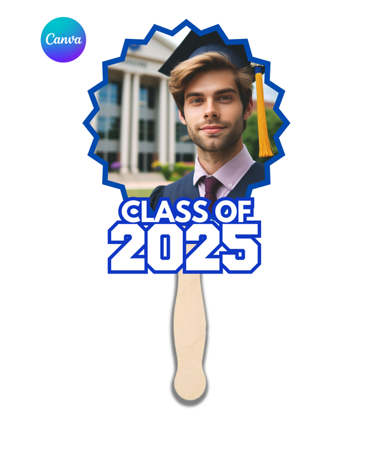 Graduation Fan Template Bundle (4 Editable Fans)