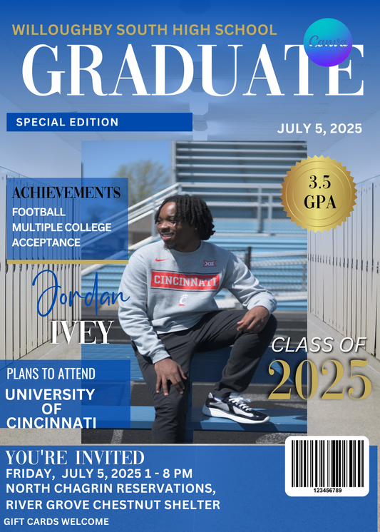 Graduation Invitation Template (Editable)
