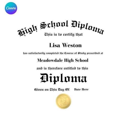 Diploma Design Template (Editable)