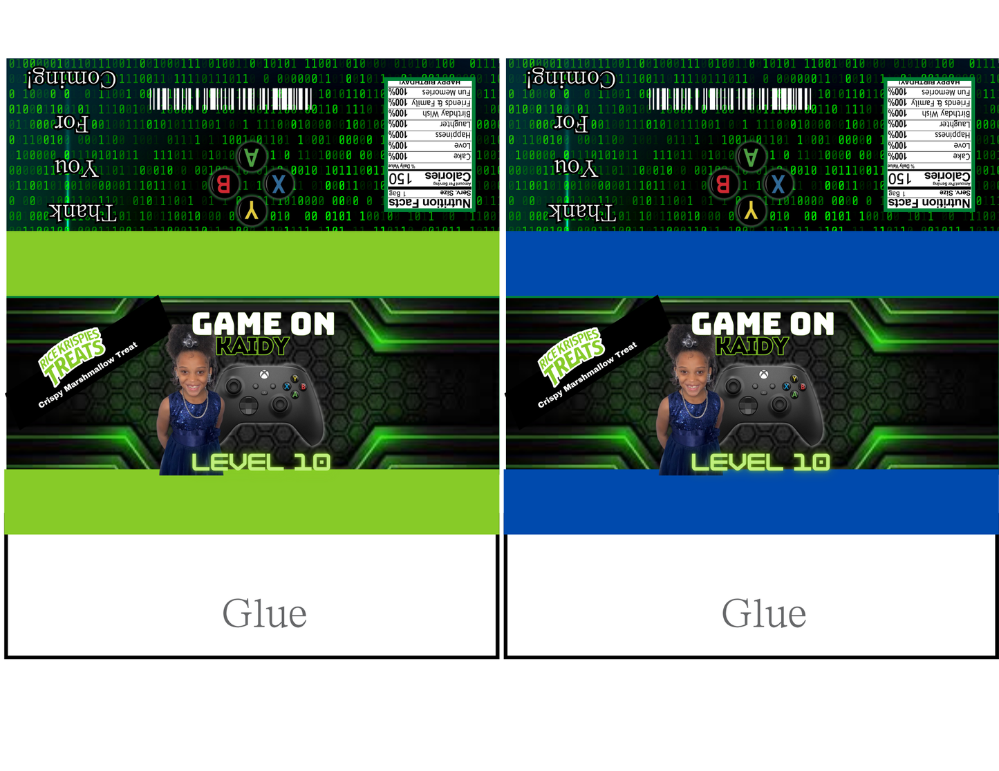 Video Game Party Favor Template (Digital Download Editable in Canva)