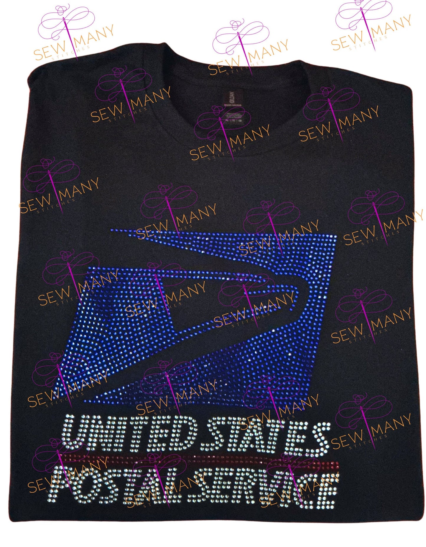 Postal Carrier, Post Office, USPS Shirt, United States Postal Service, USPS T-shirts, Postal Clerk, Mail Handler, Postal Rhinestone
