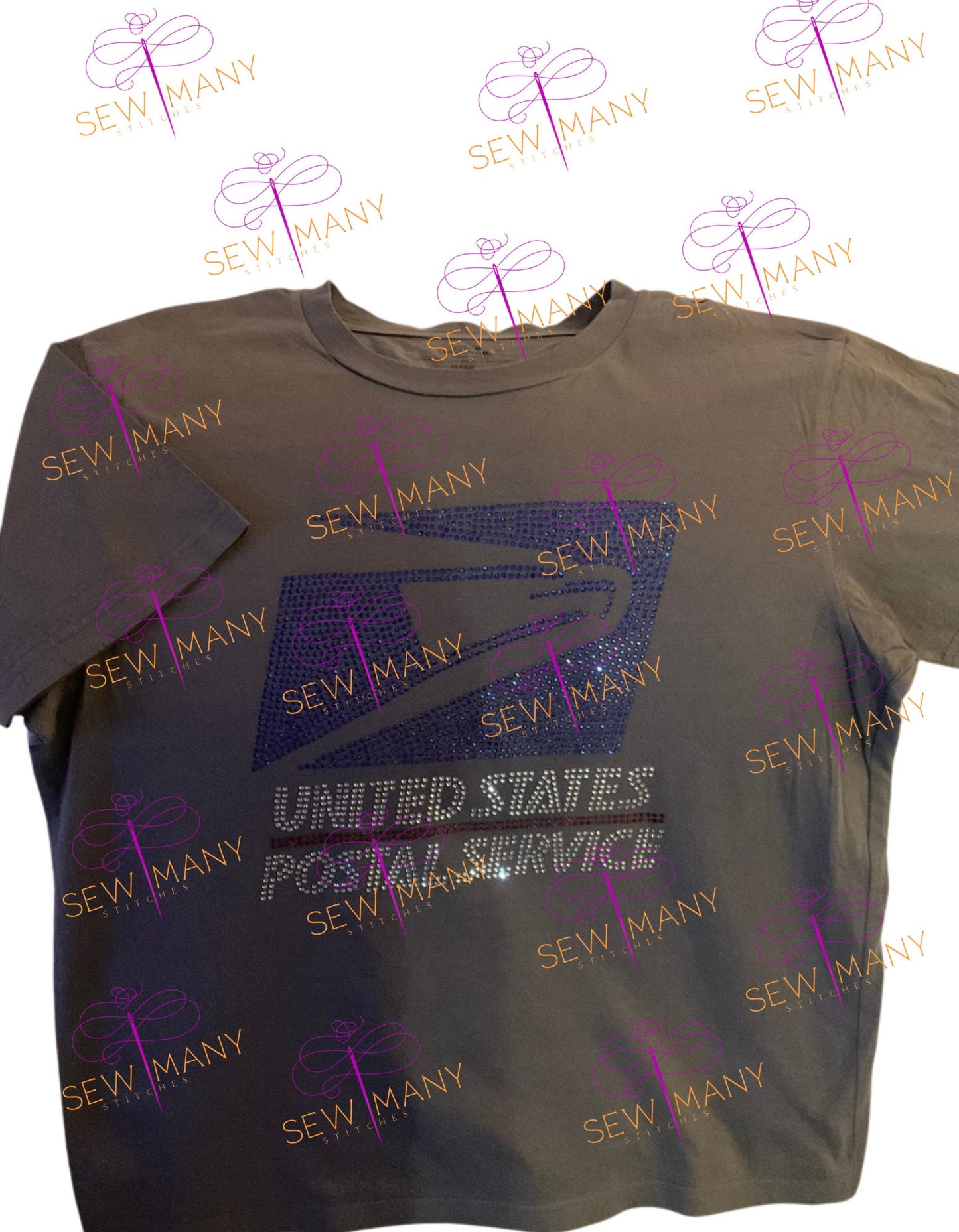 Postal Carrier, Post Office, USPS Shirt, United States Postal Service, USPS T-shirts, Postal Clerk, Mail Handler, Postal Rhinestone