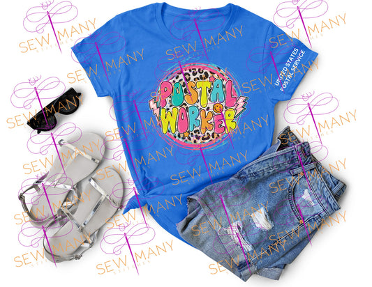 USPS United States Postal Service, Postal Carrier Worker, Post Office, USPS Shirt, United Mail Handler, USPS T-shirts, Postal Clerk, Cheetah