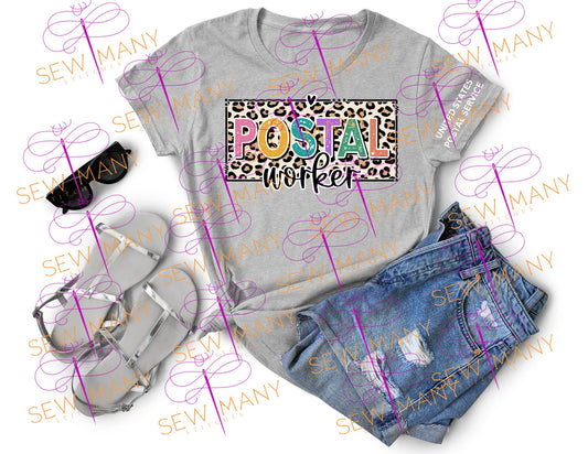 USPS United States Postal Service, Postal Carrier Worker, Post Office, USPS Shirt, United Mail Handler, USPS T-shirts, Postal Clerk, Cheetah