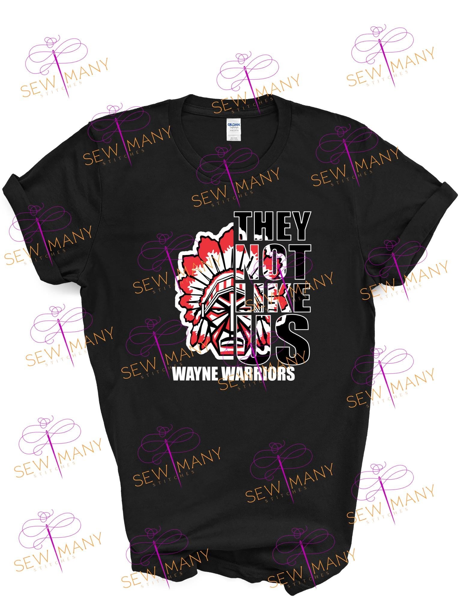Wayne Warriors T-shirt, Mascot, Ohio, School Spirit, School logo Tee, Custom Shirt, Custom Gift