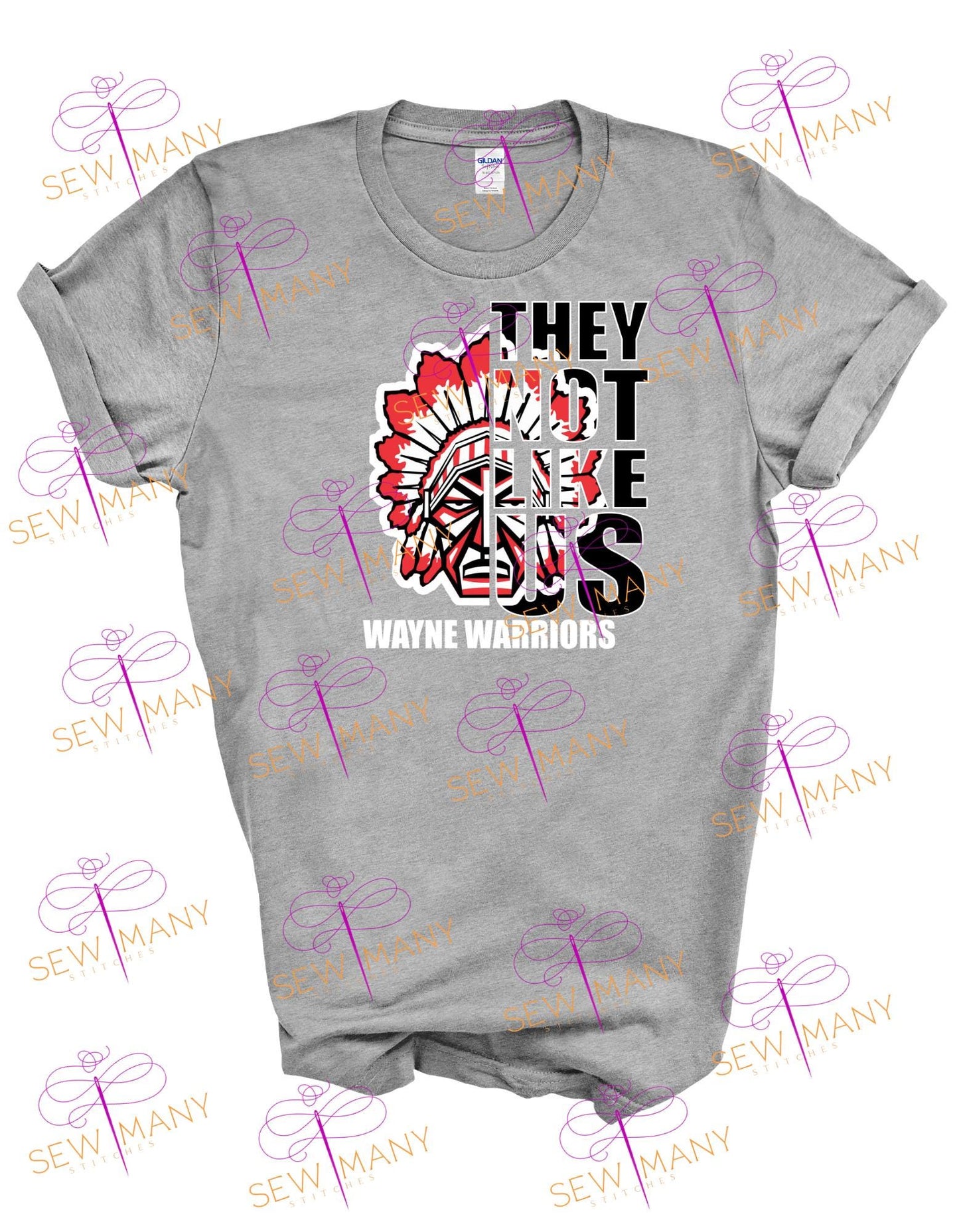Wayne Warriors T-shirt, Mascot, Ohio, School Spirit, School logo Tee, Custom Shirt, Custom Gift