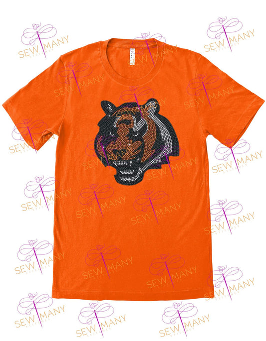 Cincinnati, Football, Rhinestone Shirt, Game Day Shirt, Team Fan, Gift, Tail Gate, Bengals