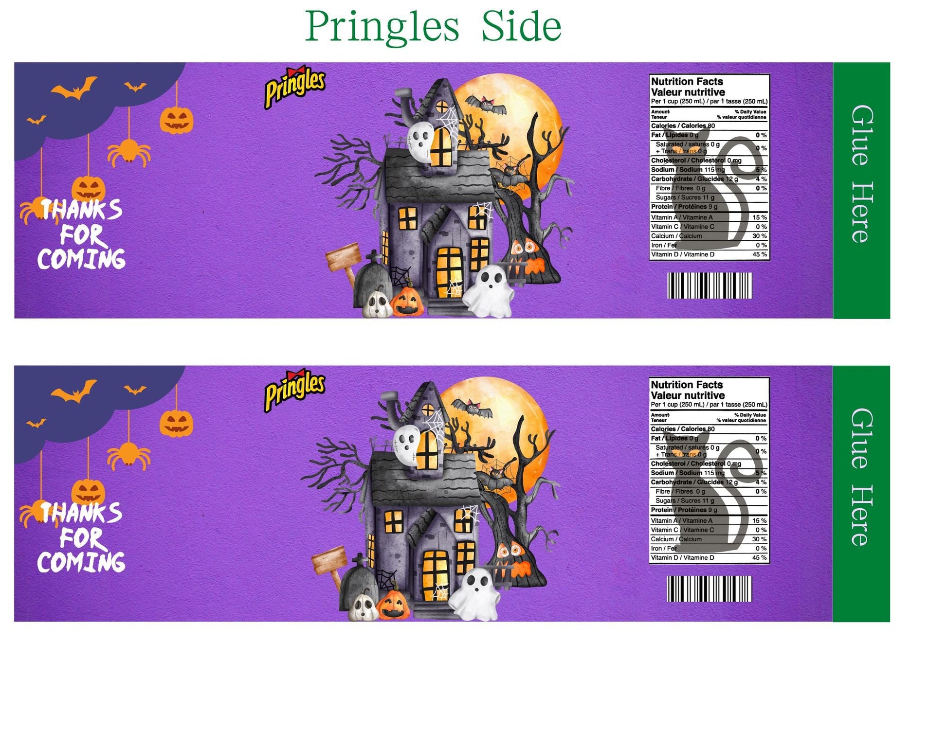Halloween Party Favors with Mockup (Digital Download Editable in Canva)