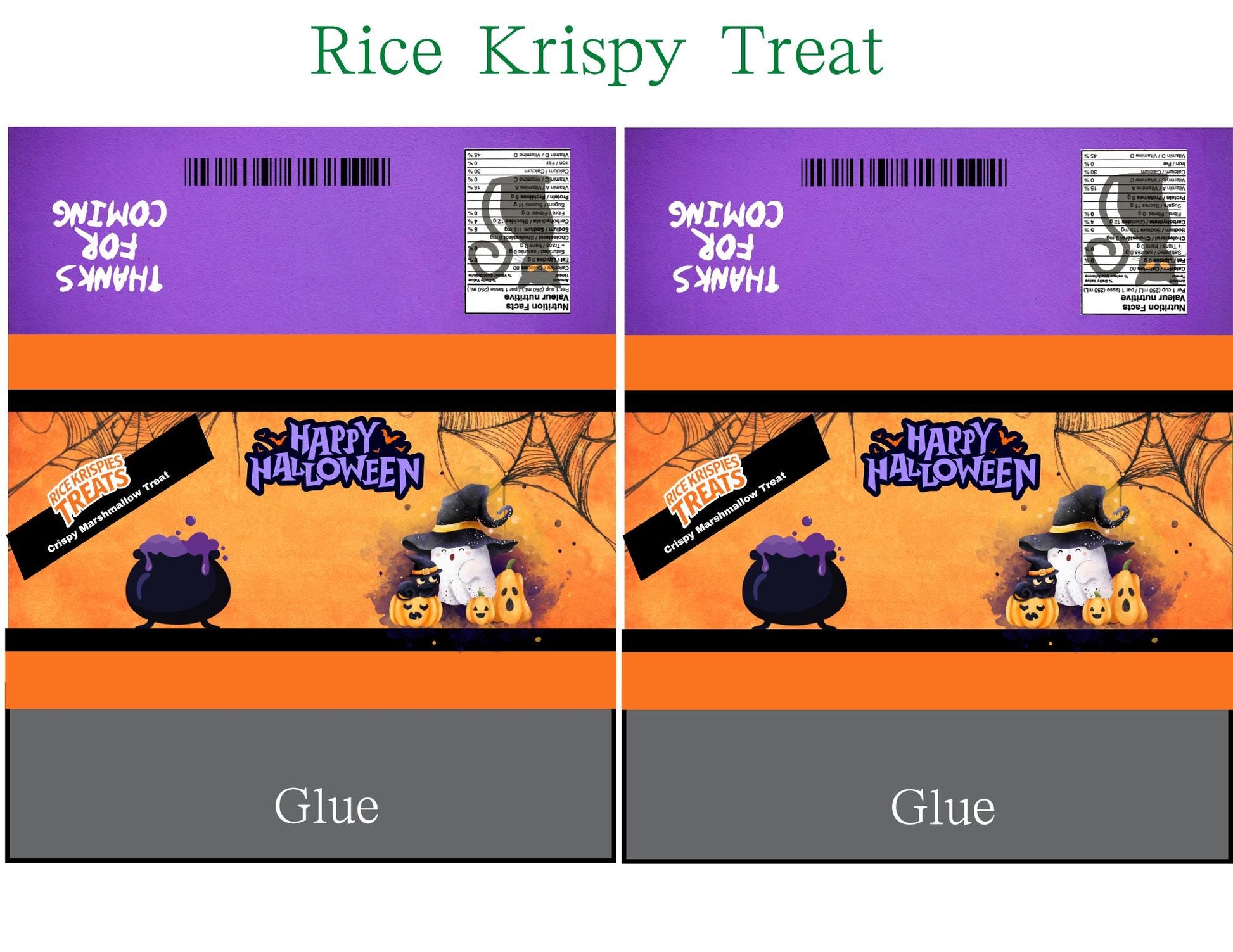 Halloween Party Favors with Mockup (Digital Download Editable in Canva)