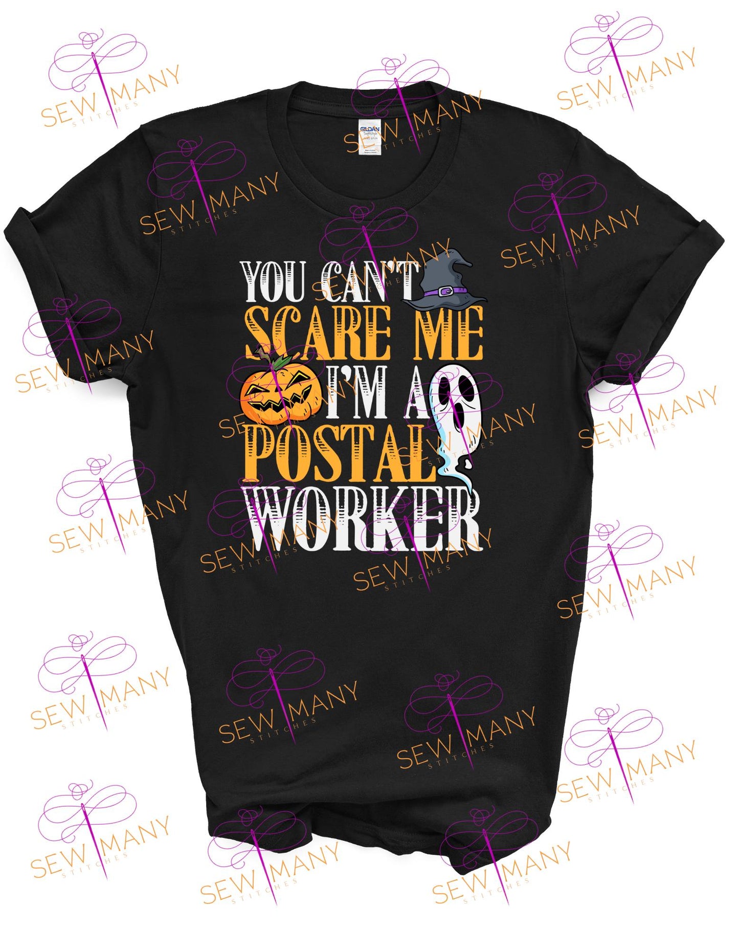 Halloween Postal T-Shirt | Hip-Hop Legend Graphic Tee, gift, mailman, USPS, United States Postal Service, Ghost