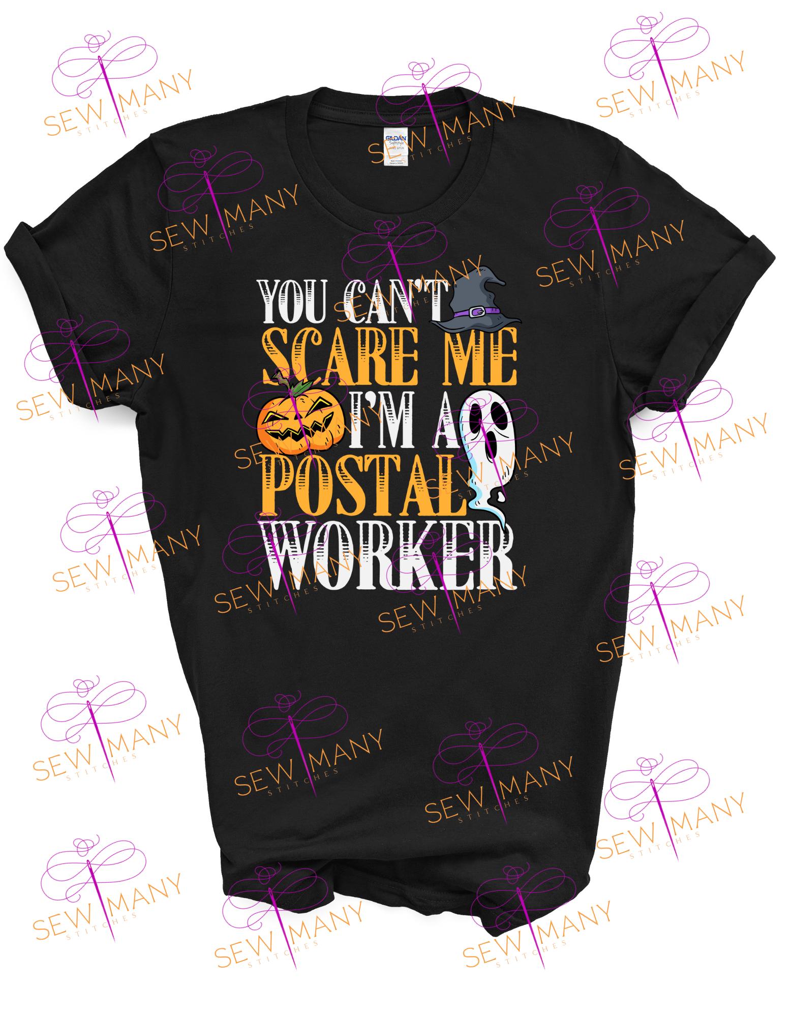 Halloween Postal T-Shirt | Hip-Hop Legend Graphic Tee, gift, mailman, USPS, United States Postal Service, Ghost
