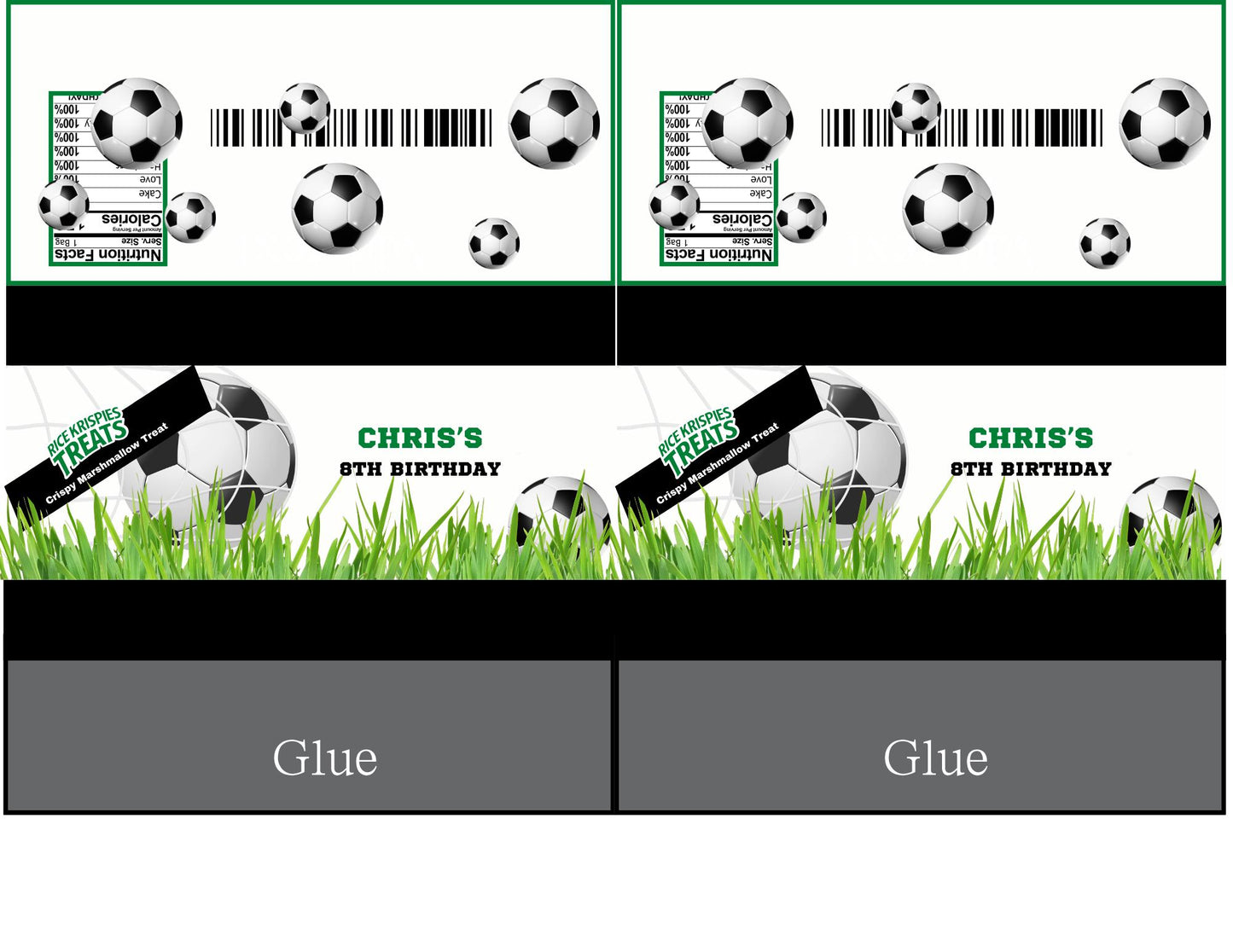 Soccer Party Favors with Mockup (Digital Download Editable in Canva)