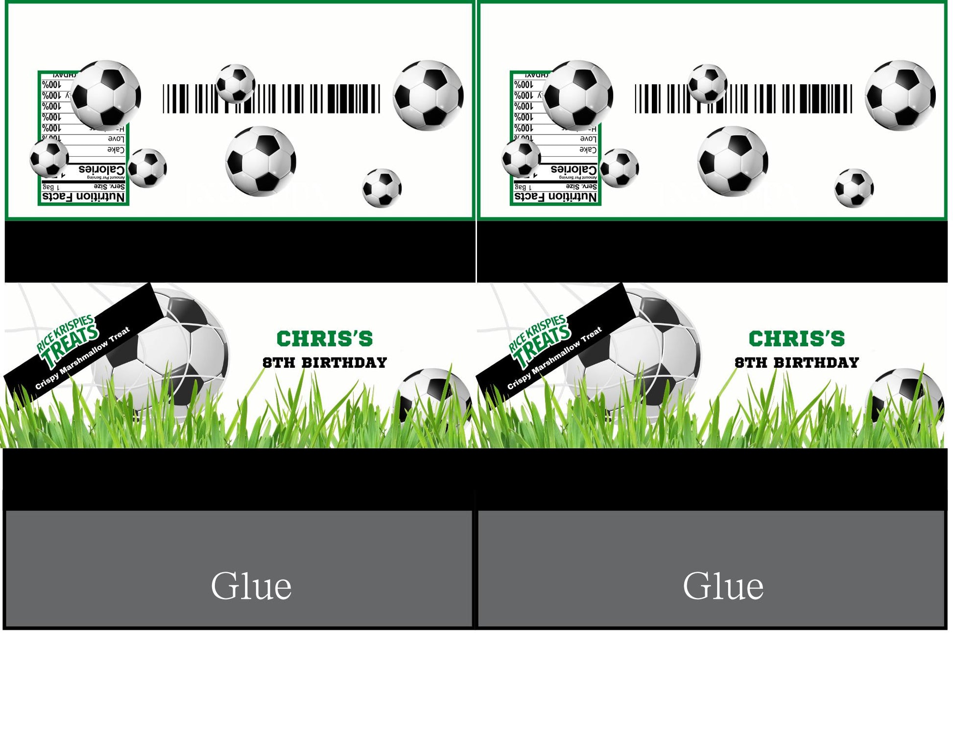 Soccer Party Favors with Mockup (Digital Download Editable in Canva)