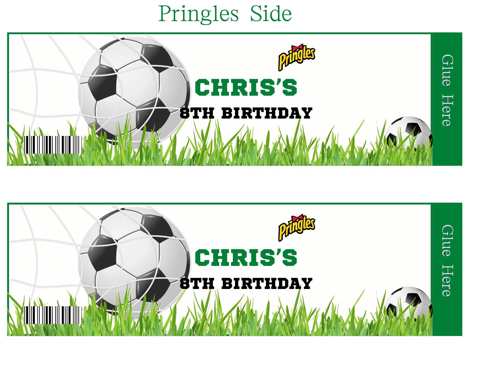 Soccer Party Favors with Mockup (Digital Download Editable in Canva)