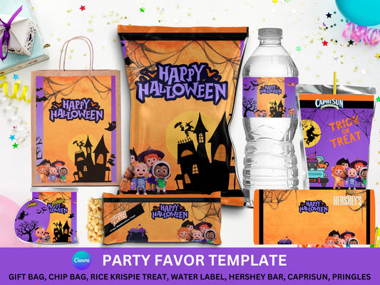 Coco Halloween Party Favors with Mockup (Digital Download Editable in Canva)