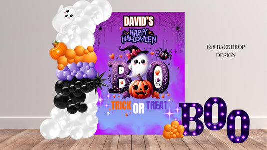 Customizable 6x8 Backdrop Template | Event Backdrop Banner | DIY Editable Digital File, Canva, Editable, Halloween