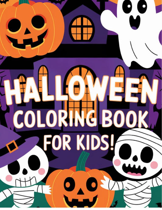 Children's Halloween Coloring Book | Fun & Spooky Activity Book for Kids, printable, Trick Or Treat