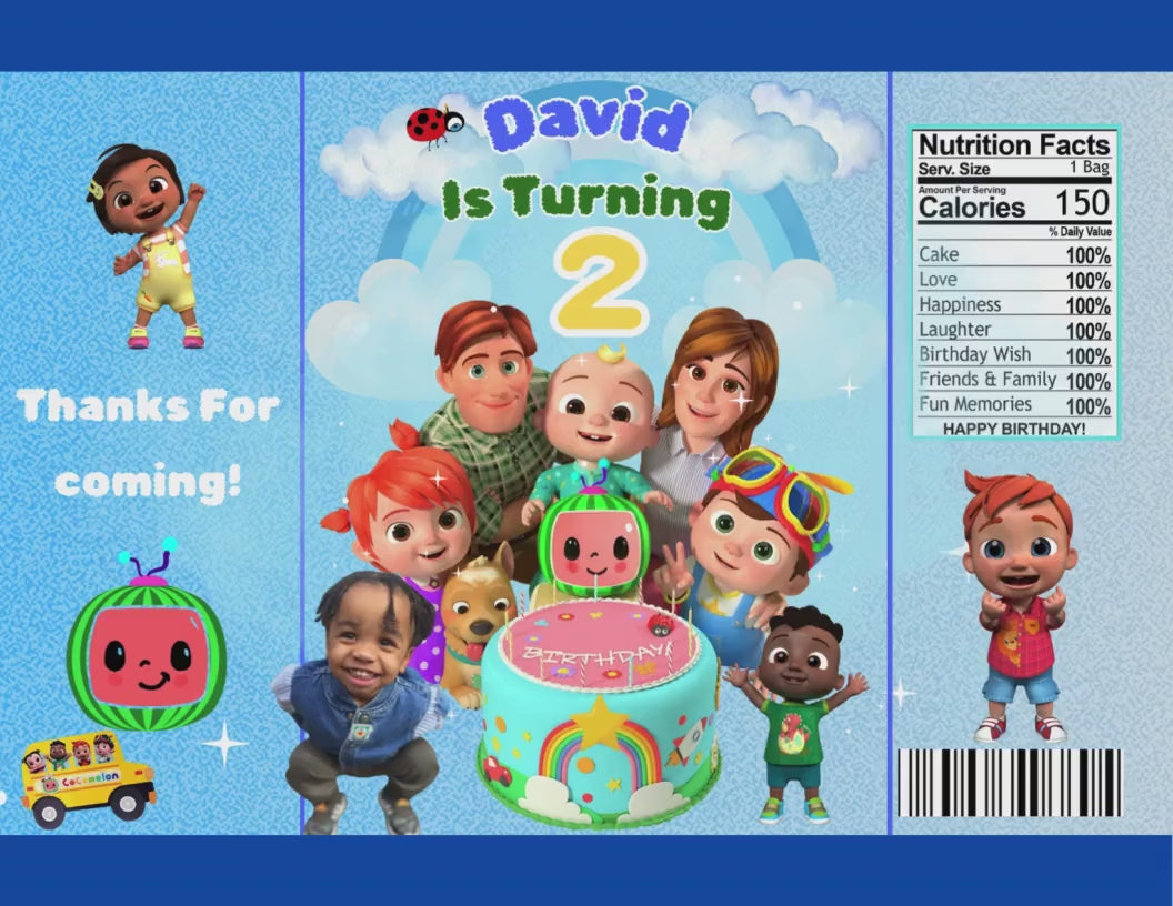 Coco Boys Party Favors with Mockup (Digital Download Editable in Canva)